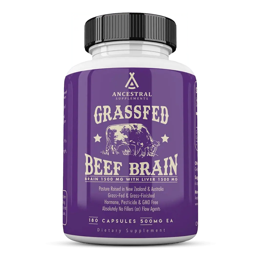 Ancestral Supplements - Grass Fed Beef Brain - Dietary Supplement