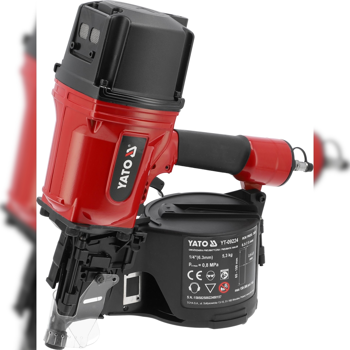 Druckluft Nagelpistole, Trommelnagler für 65-100mm Nägel Image