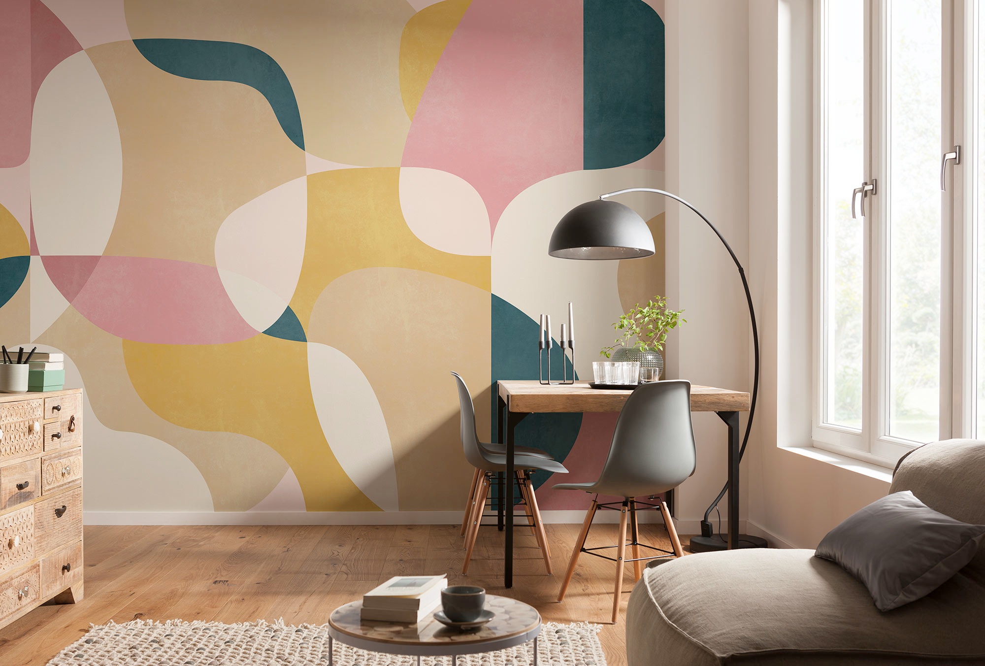 Fototapete KOMAR "Komar Vlies Fototapete - Baby Girl - Größe 350 x 250 cm", lila (modern), H:1,2m L:2,5m, Vlies, Tapeten