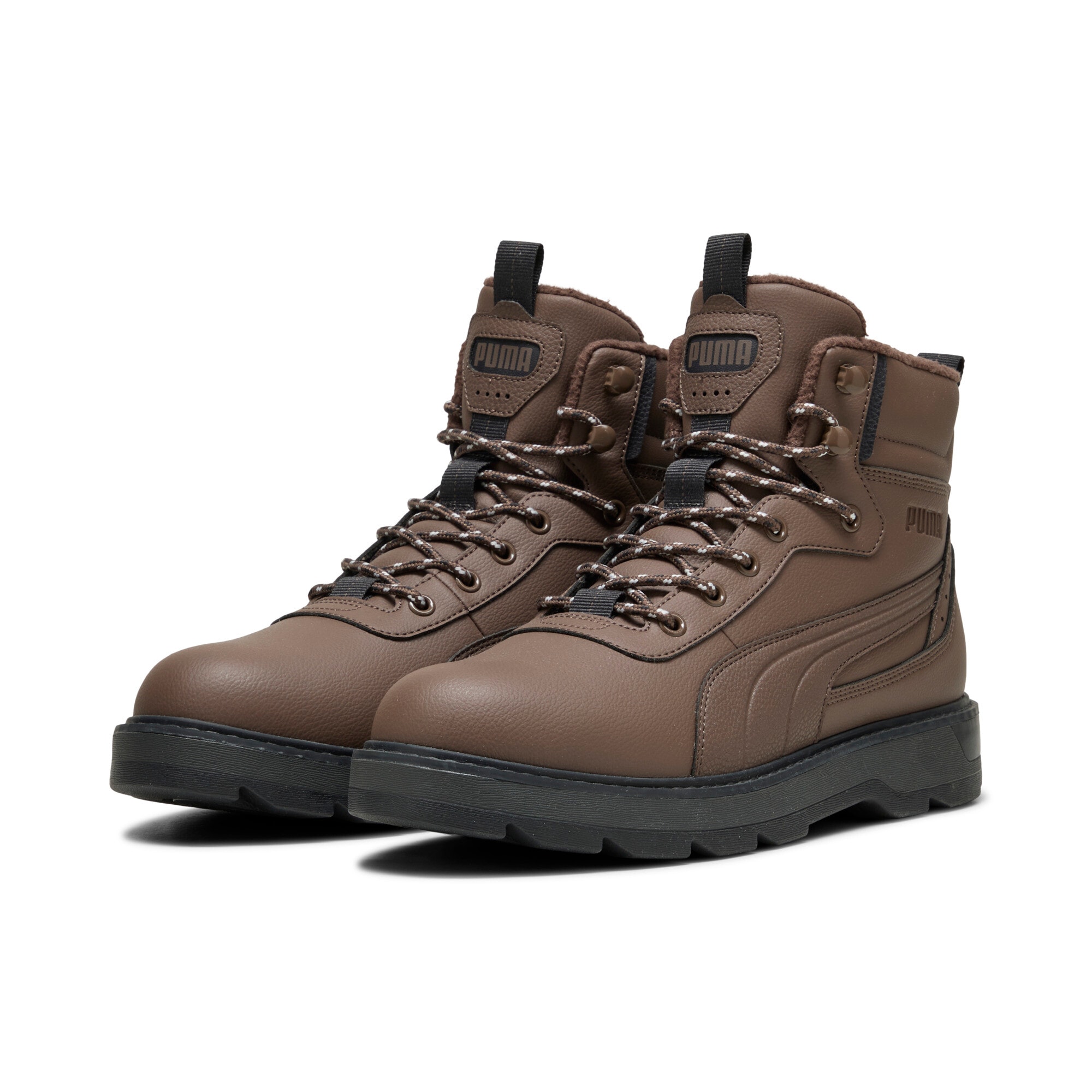 Winterboots PUMA "DESIERTO V3", Herren, Gr. 45, flat bronze, flat bronze, flat schwarz gray, Synthetik, Schuhe Winterboots, Sneakerboots, Winterschuhe
