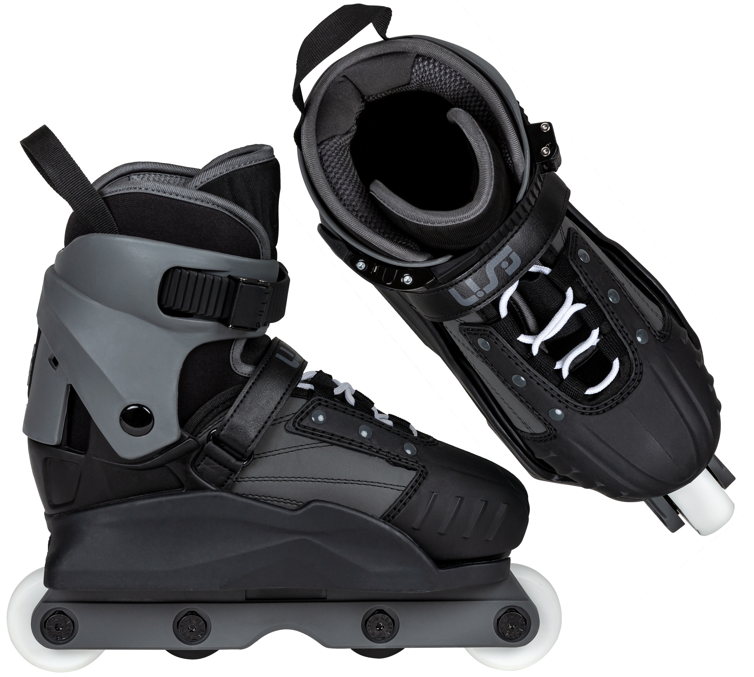 Inlineskates USD "Transformer Adj." Gr. 37, grau, Inlineskates_Rollschuhe, Kinder, 37/40 (bis ), Lederimitat