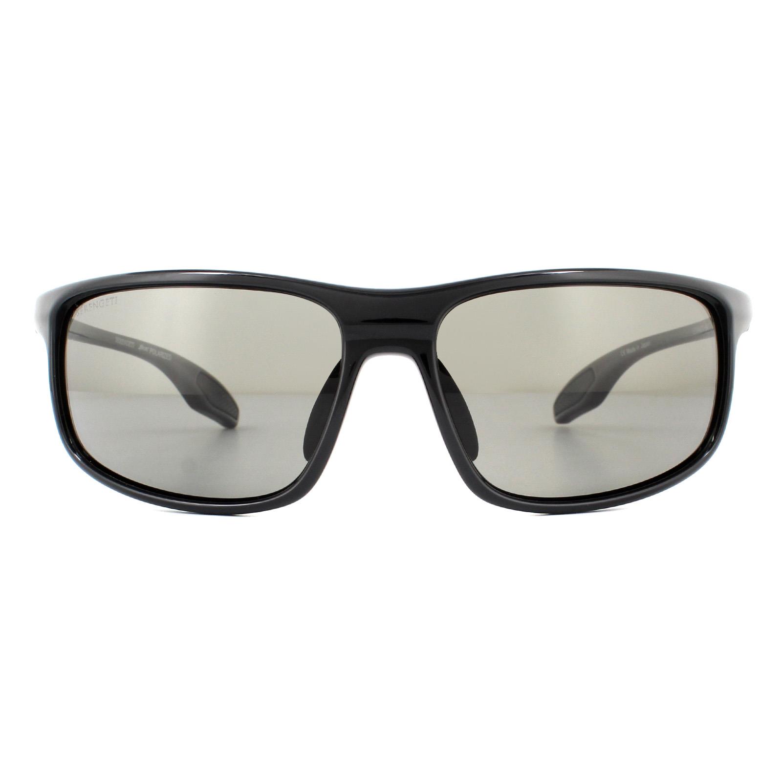 Serengeti Lunettes De Soleil Levanzo 8611 Shiny Noir Phd 2.0 Polarisé CPG Gris Image