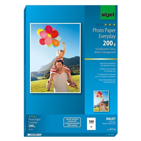 Sigel Fotopapier Everyday DIN A4 200 g/m² 100 Blatt Image