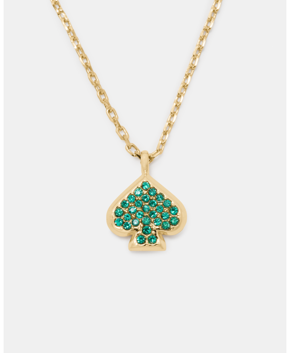 Kate Spade Womens Everyday Pave Mini Pendant - Gold Brass - One Size | Kate Spade Sale | Discount Designer Brands