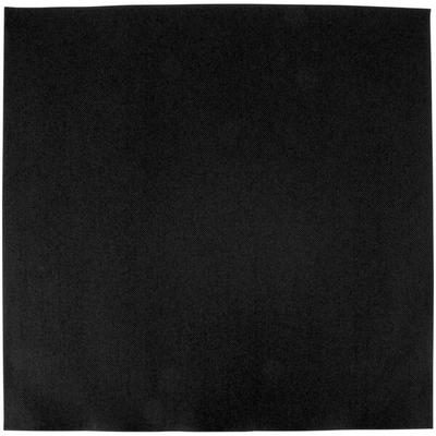 Hoffmaster 200102 FashnPoint 15 1/2" x 15 1/2" Black Flat Pack Linen-Feel Napkin - 750/Case