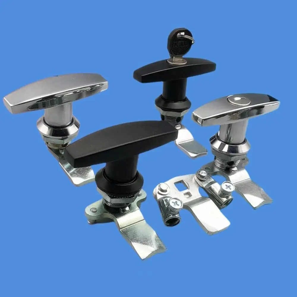 Neue Zink-legierung Griff Schloss Befestigung Mechanische T Form Schloss Hardware Multifunktionale Schrank Türschloss Schrank Tür Image