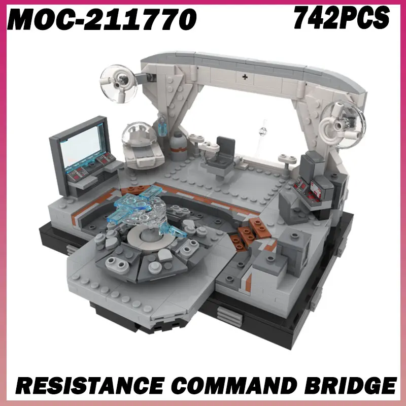 742PCS MOC- 211770 Resistance Command Bridge Star Filmmodell Moc Bausteine Command Bridge Of The Crazy Building Bock Image