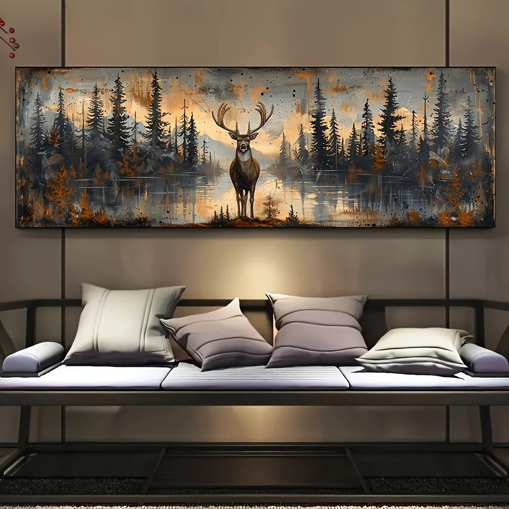 Schöne wilde Tier Wald Hirsch Poster Drucke süße Dschungel Engel Leinwand Malerei Wand Kunst Bild für Wohnzimmer Home Decor Geschenk