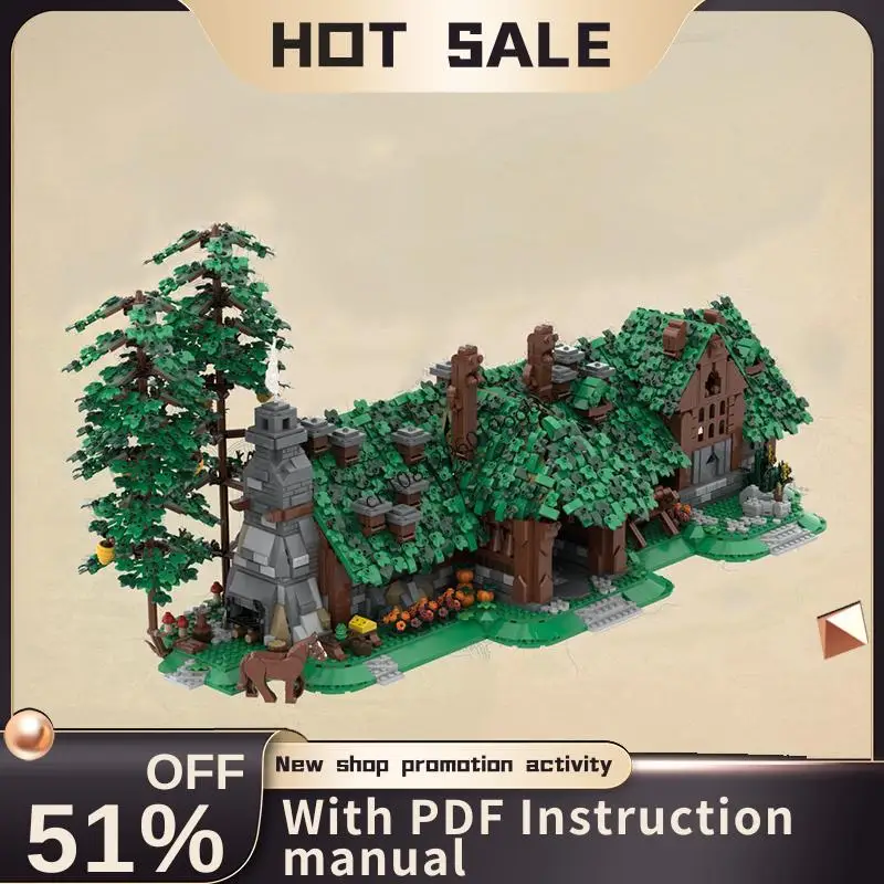 Neue 4790 Stücke Berühmte Die Ringe Film Serie Moc Haus von Beorn Modell Bausteine Diy Kreative Ideen Kinder Spielzeug Geburtstag geschenke Image