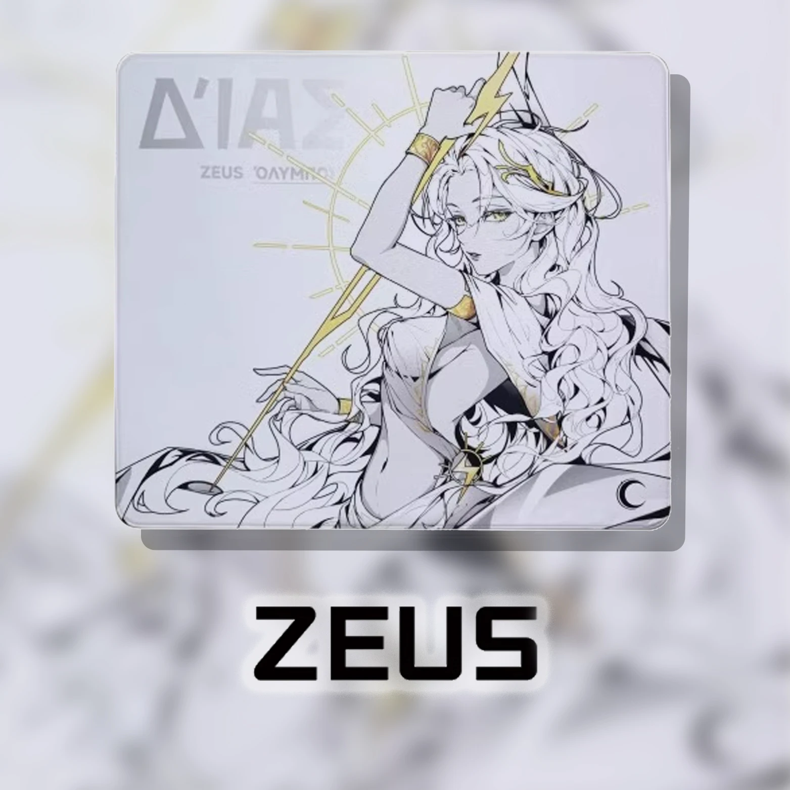 Zeus XSoft Mauspad – 480 x 400 mm Gaming-Mauspad für Esports Ultra-Smooth Neutral Glide, individuelles PC-Zubehör, Geschenk für Gamer Image