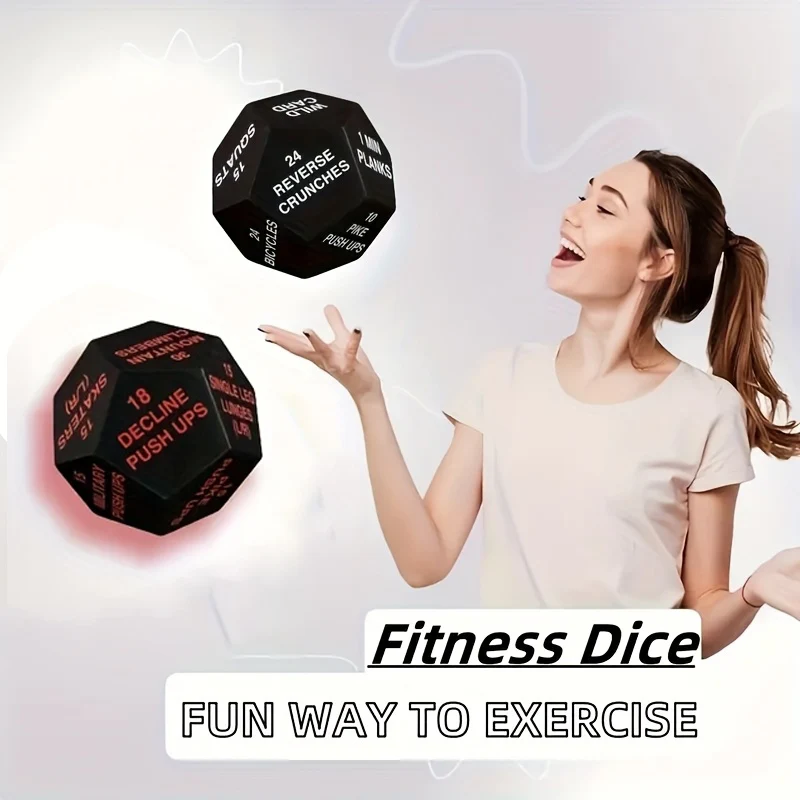 Sport Fitness Decision Dice Weight Training Exercise Body Group Fitness Fun Decision Dice Entertainment Accessories