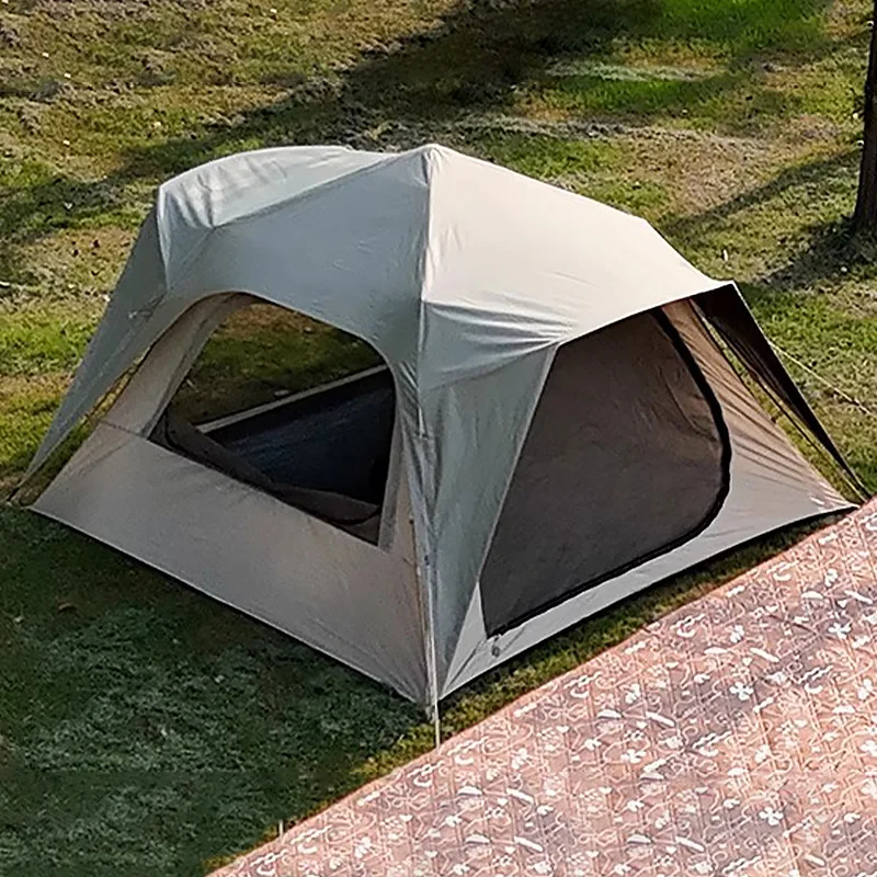 Automatisches Pop-up-Campingzelt, Verdunkelung, wasserdicht, Sonnenschutz für den Außenbereich, UV-Schutz, tragbar, robust, Outdoor-Ausrüstung für Camping Image