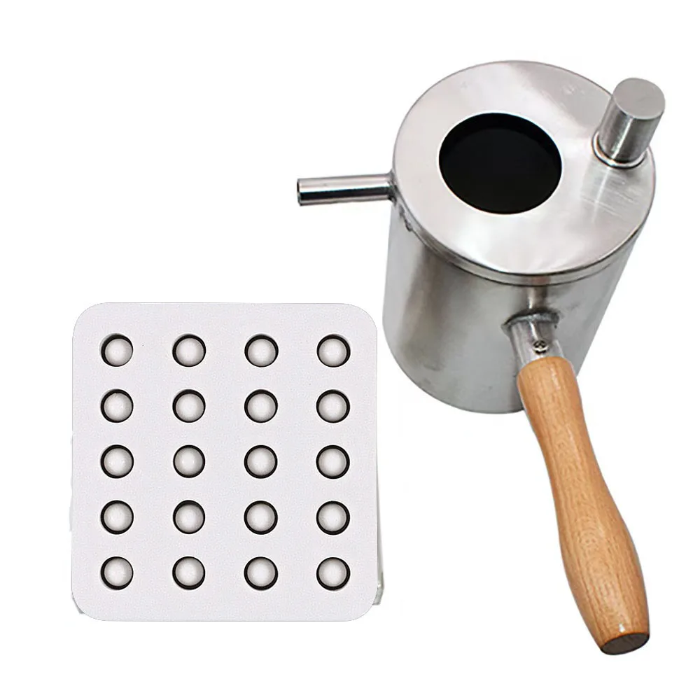 Bienenzucht Bienenwachs Gießen Topf Edelstahl Bienenwachs Schmelzen Topf Wachs Schmelzer Topf Honig Biene Kerze Werkzeug Imker Ausrüstung Image