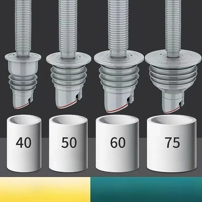 New Sealing Cover for Washing Machine Sink Sewers Bathroom Washing Machine Drain Hose Seal Floor Drain Plug Sewer Pipe Seal Ring