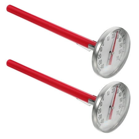 BESTYASH Red Interior Car Temperature Gauge Mechanical Style Easy Mounting No Power Required