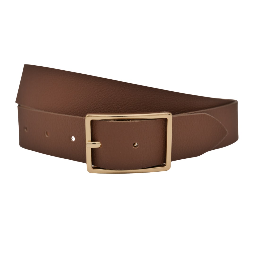 Ledergürtel ANNAMATONI "AnnaMatoni Ledergürtel Lia Ledergürtel Lia", Damen, Gr. TW115 - 130cm Gesamtlänge, braun (braun 690), 100% Leder, Gürtel Ledergürtel