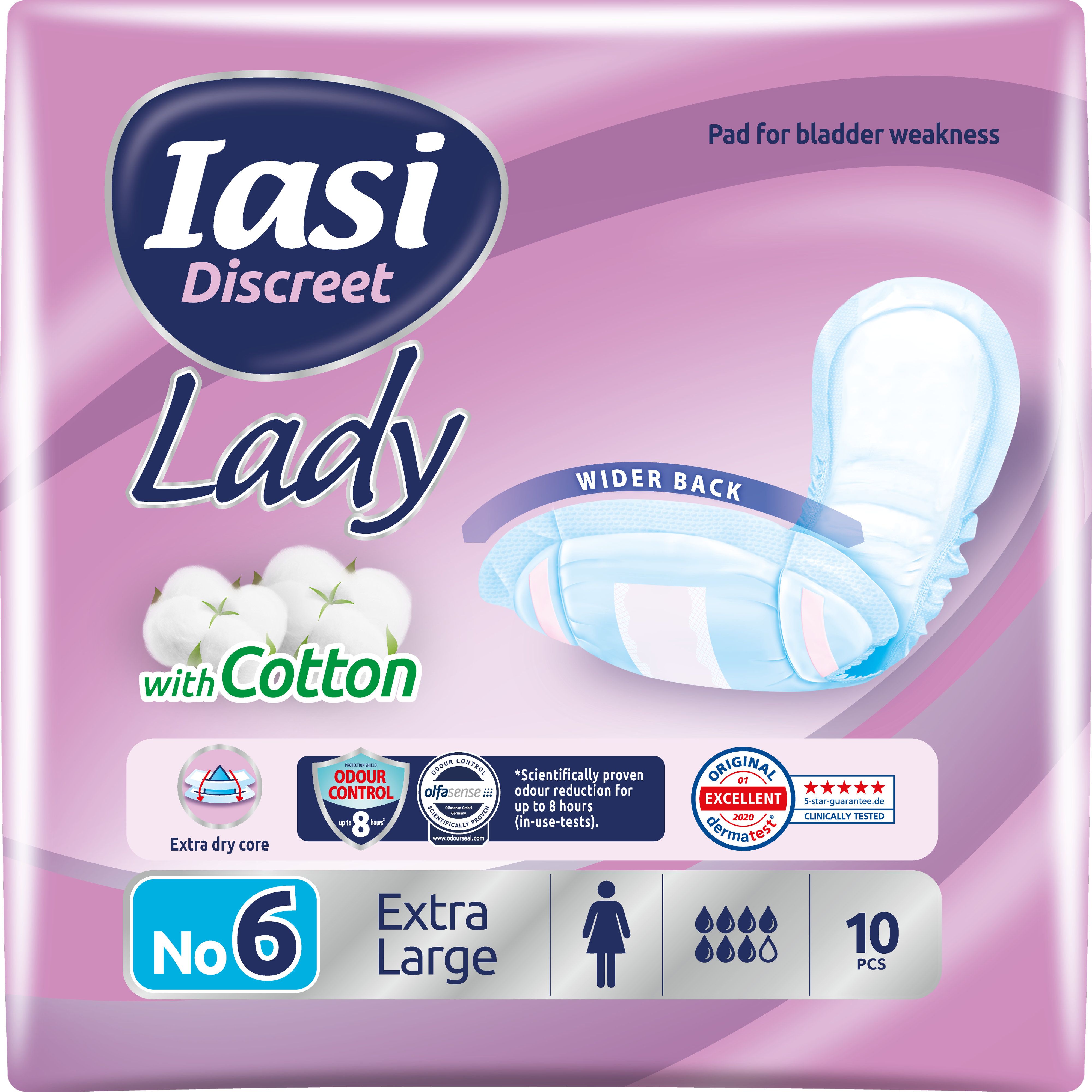 IASI Discreet LADY, Assorbenti per perdite urinarie Femminili Moderate