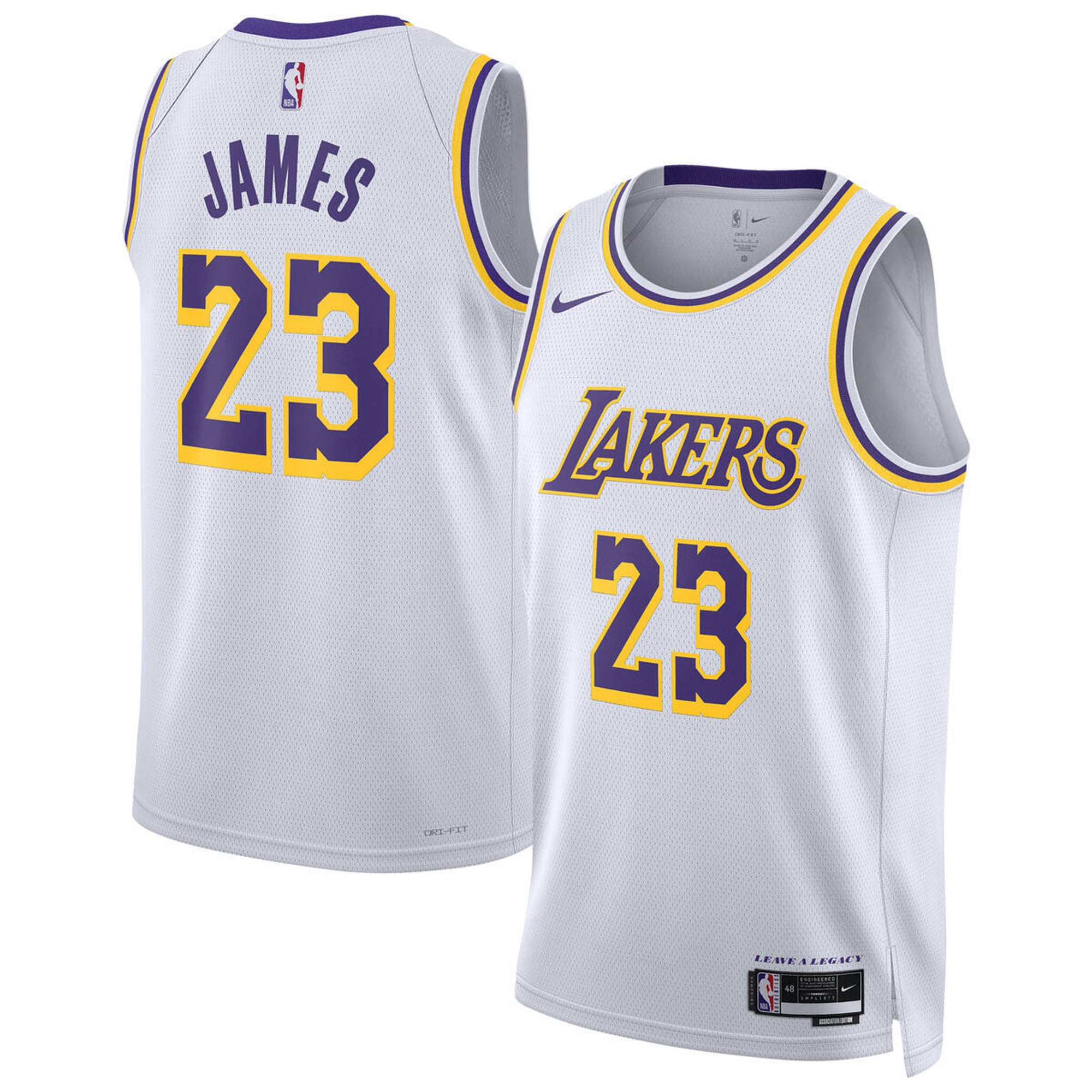 Maillot Nike Association Swingman des Los Angeles Lakers - LeBron James - Unisexe - unisexe Taille: S