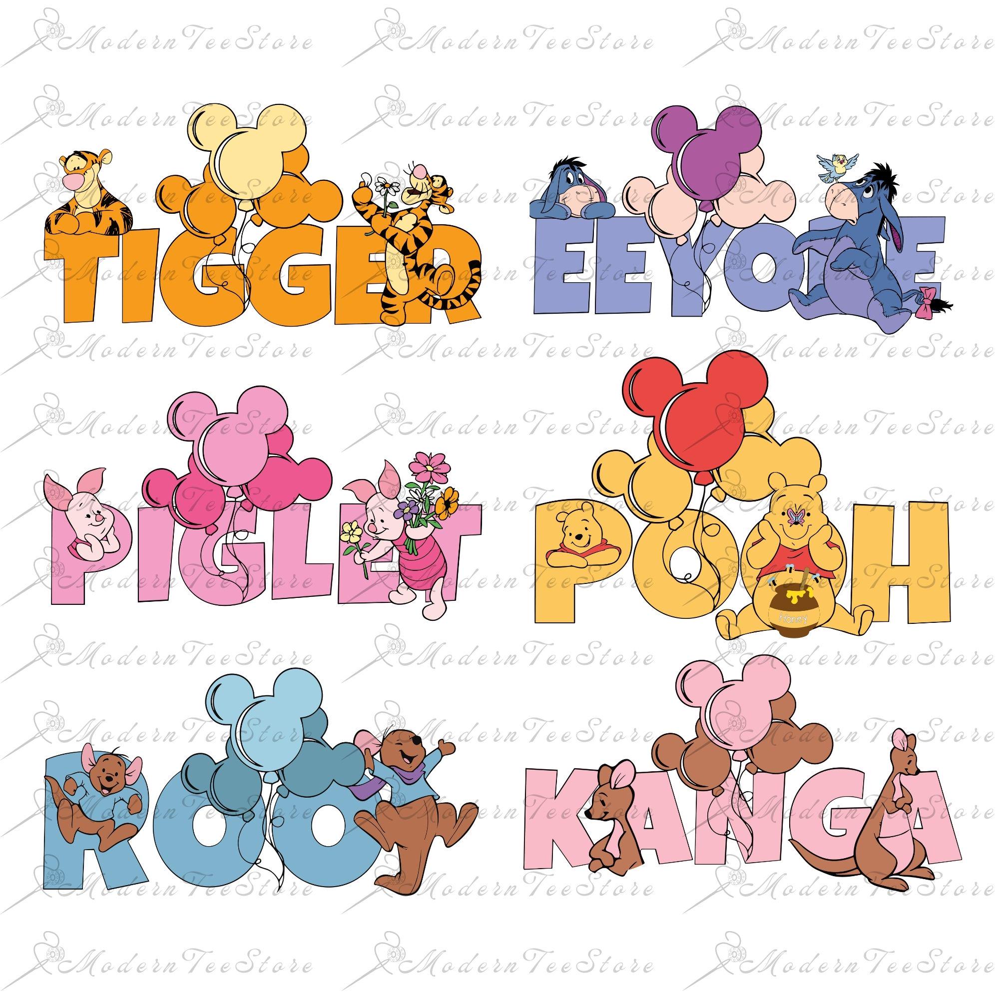 Bundle Pooh e amici Png, Winnie The Pooh Tshirt Png, Pooh Shirt Png, Pooh Png, Pooh Bear And Co Png, Winnie The Pooh, Download digitale