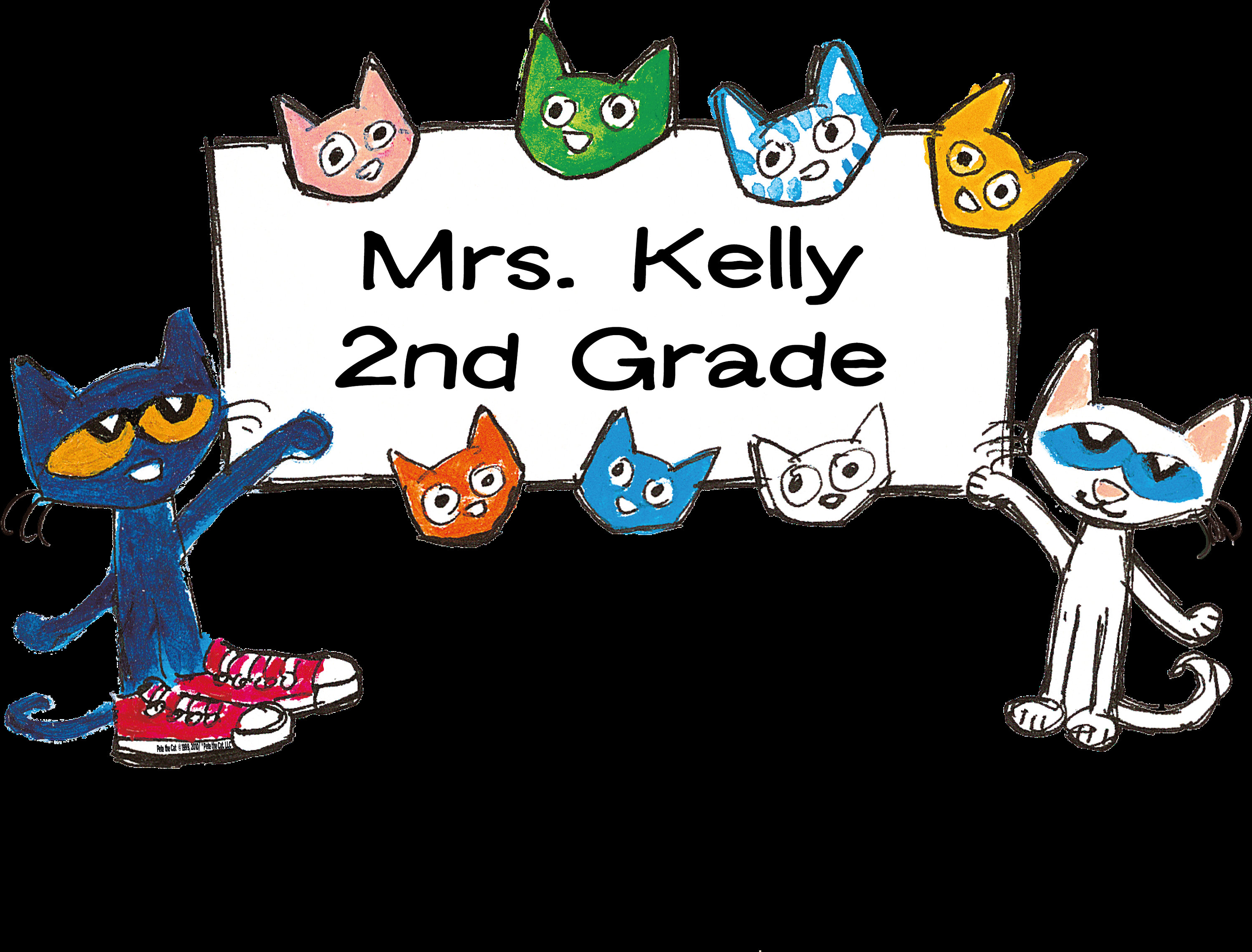 Decalcomania personalizzata della classe Pete the Cat, decorazione murale personalizzata dell'insegnante, adesivo della classe Pete