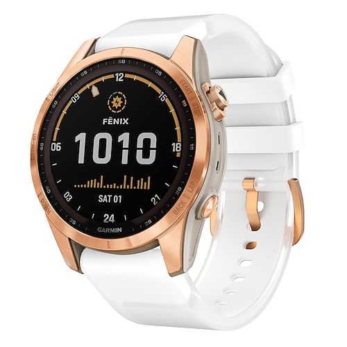 Uhrenarmband für Garmin Fenix 8 43mm Fenix 7S Pro Silikon Ersatz Gurt Verstellbar Sportarmband Moderne Schnalle Armband Image