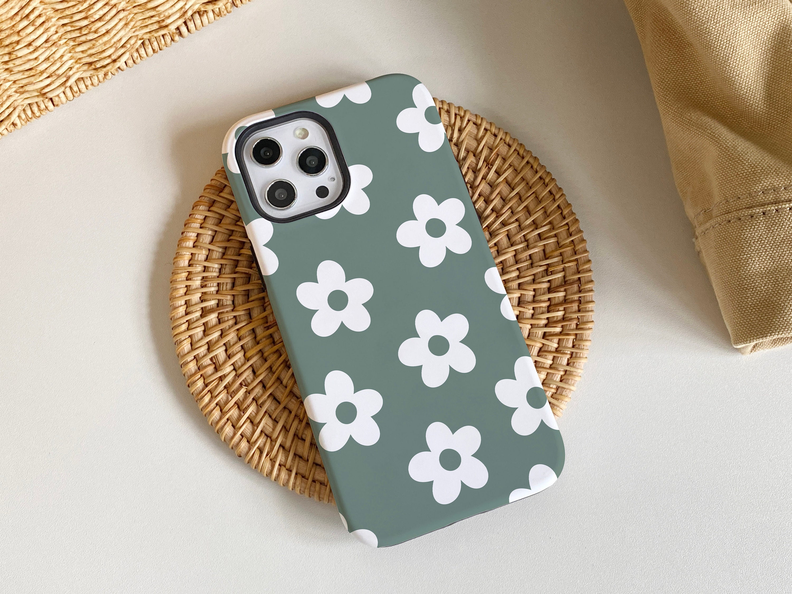 Cover per iPhone Seamless Little Flowers, compatibile con iPhone 17, 17 Pro, 17 Pro Max, iPhone 14 Pro Max, iPhone 16, 14, 13, 12 Pro, iPhone XR, XS M