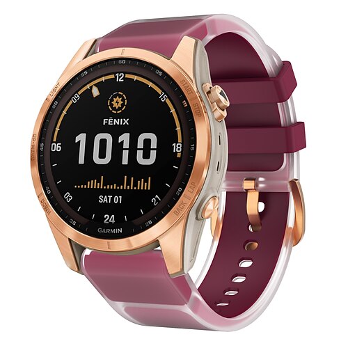 Uhrenarmband für Garmin Fenix 8 43mm Fenix 7S Pro Silikon Ersatz Gurt Verstellbar Sportarmband Moderne Schnalle Armband Image