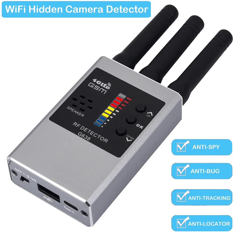 Nouveau détecteur de Signal RF, caméra cachée Wifi, Anti-espion, balayeuse d