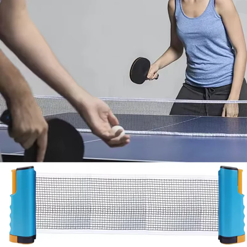Portable Table Tennis Net Cover Gauge Retractable Table Tennis Set Catcher Racks Adjustable Tools Outdoor Home Sports Clip On