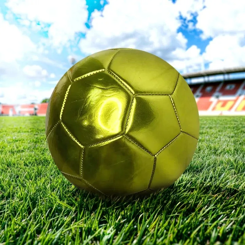 Balles de football en argent doré taille officielle 5 ballon de football d