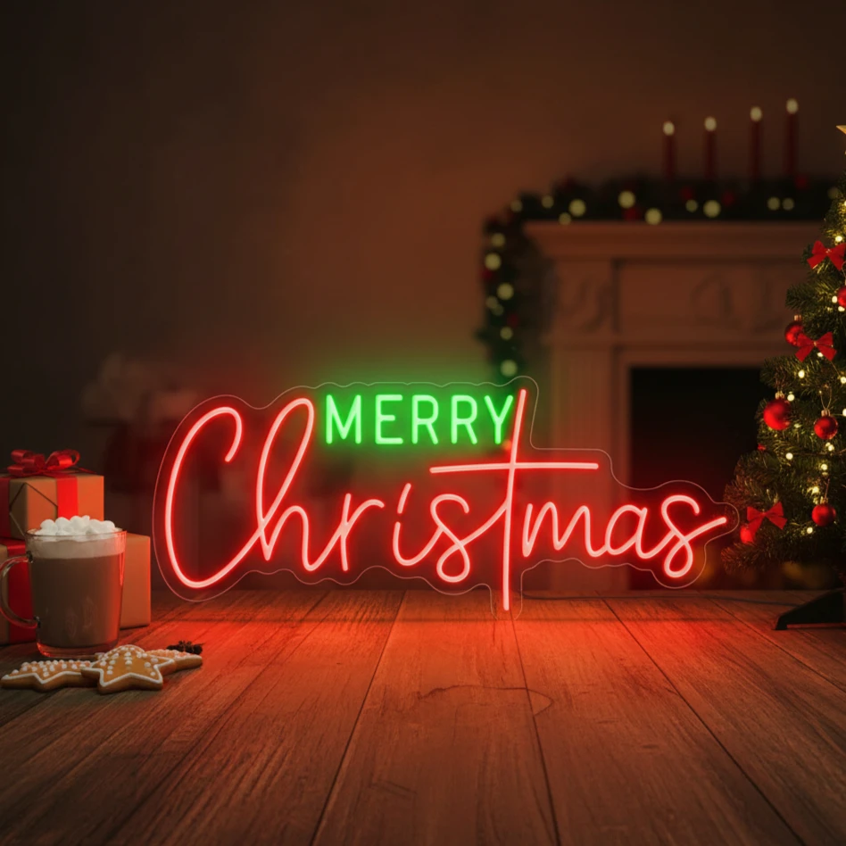 Merry Christmas Neon Sign Christmas Decor, Xmas Led Light Home Decor, Led Sign Wall Decor, Seasonal Decor, Christmas Ornament