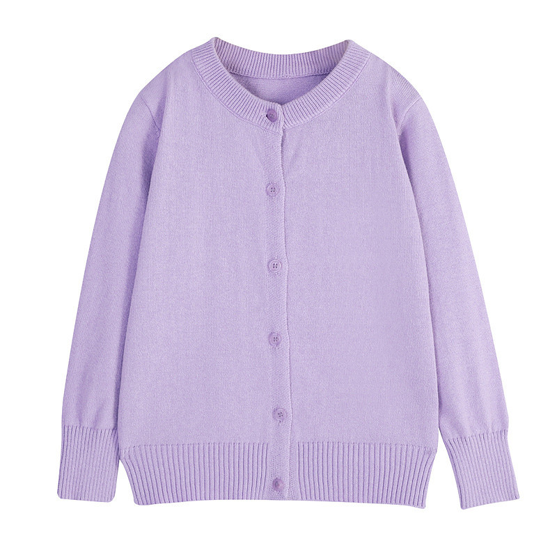 Kids Unisex Sweater Solid Color Long Sleeve Buttons Outdoor Fashion Black Fall Clothes 4-12 Years