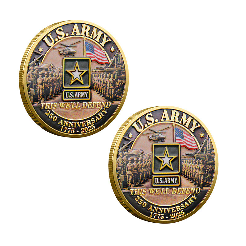 250th Anniversary Commemorative Coins – U.S. Marine Corps Design, Collectible Coins, Durable Metal Display Coins for Collectors Gift Idea, Patriotic Military Theme