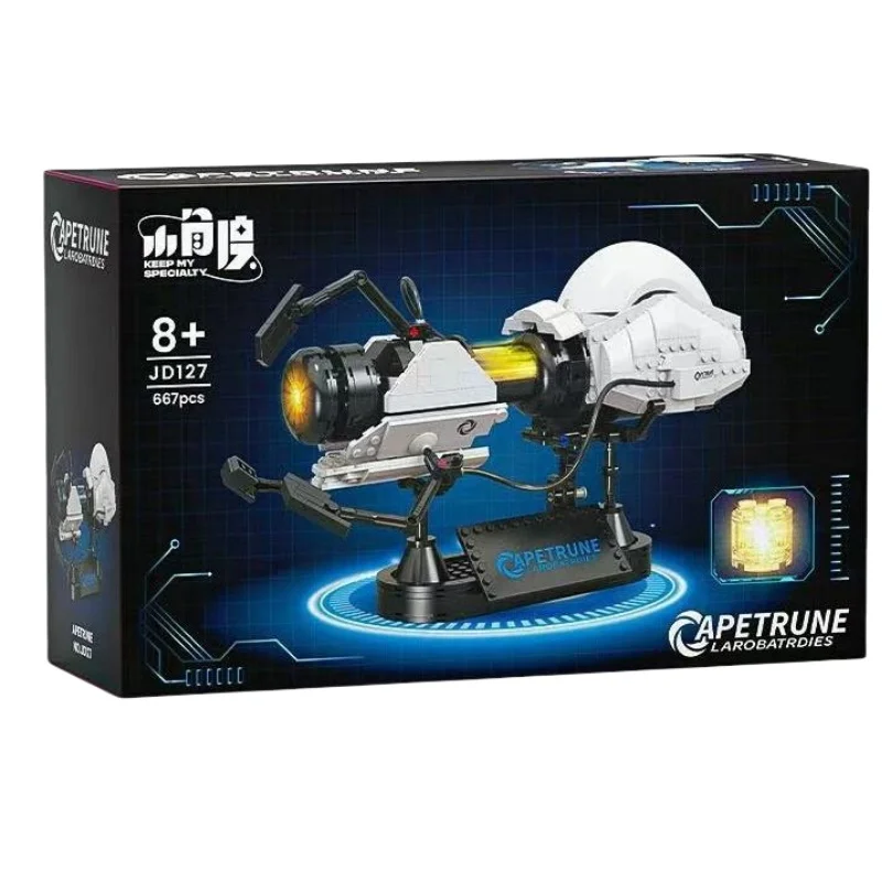 2026 neue Kreative High-Tech Portal Gun Bausteine Spiel Transfer Gun Modell Portal Wissenschaft Pädagogisches Montage Spielzeug Junge geschenk Image