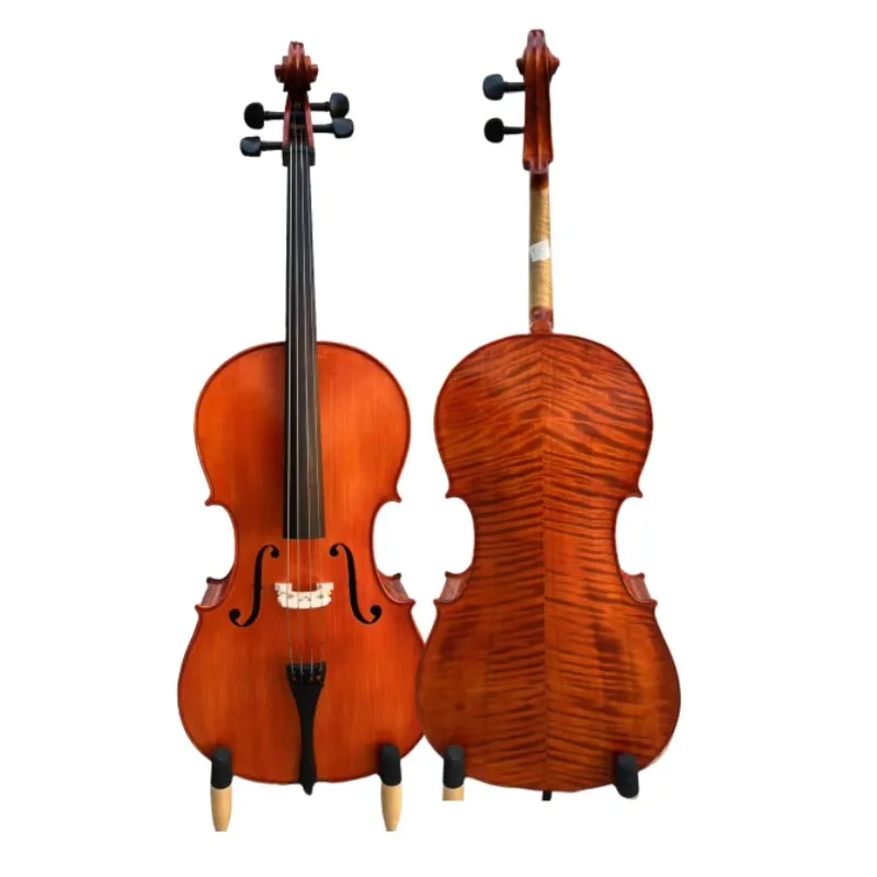 Neues handgefertigtes Produktionslied im Strad-Stil Master 7/8 Cello, melodischer und sanfter Bass-Sound Image