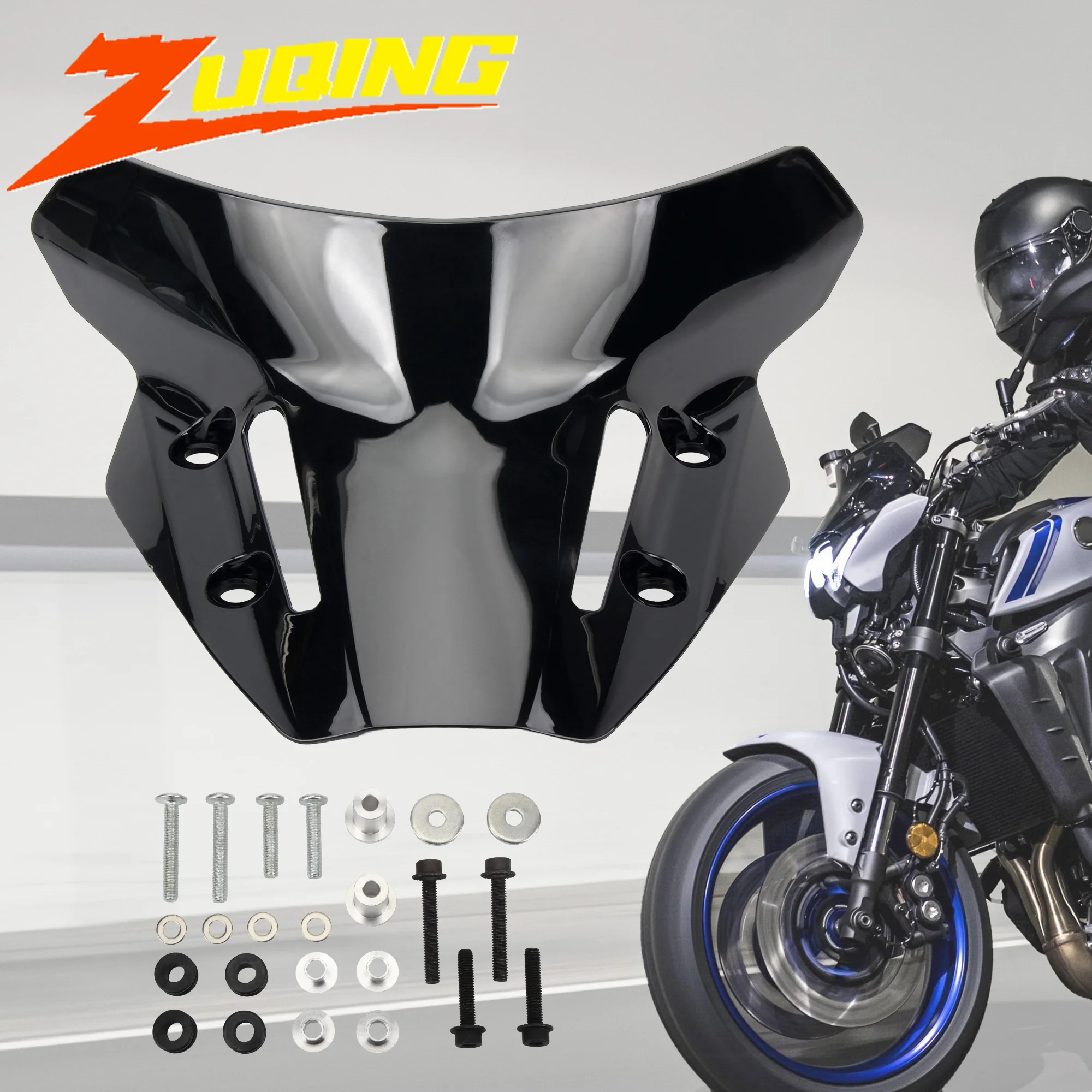 Für Yamaha MT09 FZ09 MT-09 SP 2021-2023 Motorrad Frontscheibe Windschutz Windschutz Deflektor Schutz Zubehör Modifikation Image