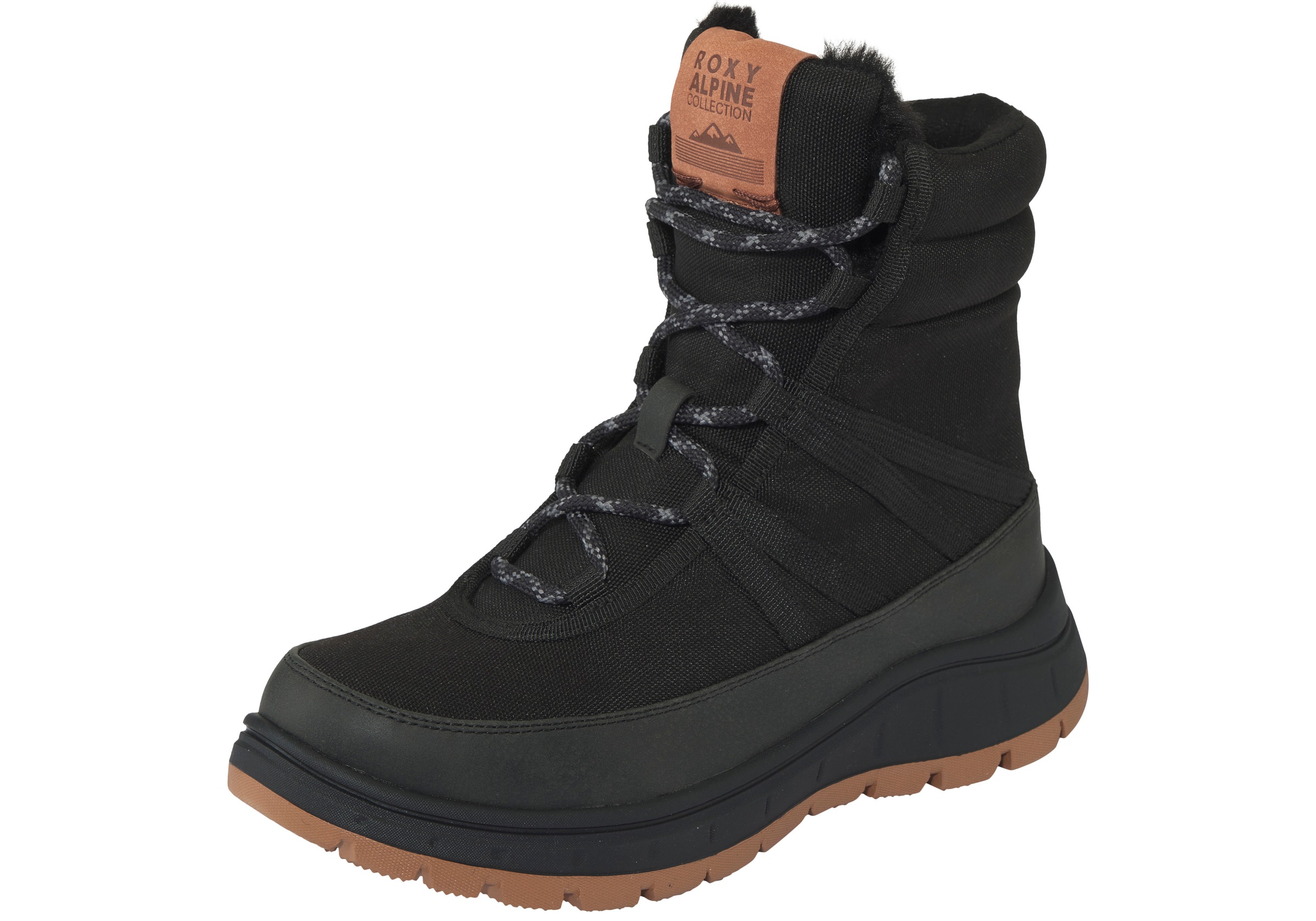 Winterboots ROXY "ALLYX", Damen, Gr. 40, schwarz, Synthetik, Schuhe Winterboots, Winterschuhe, Winterstiefel, Snowboots, wasserabweisend & gefüttert