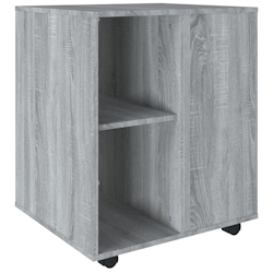 vidaXL Rollschrank Grau Sonoma 60x53x72 cm Holzwerkstoff Image