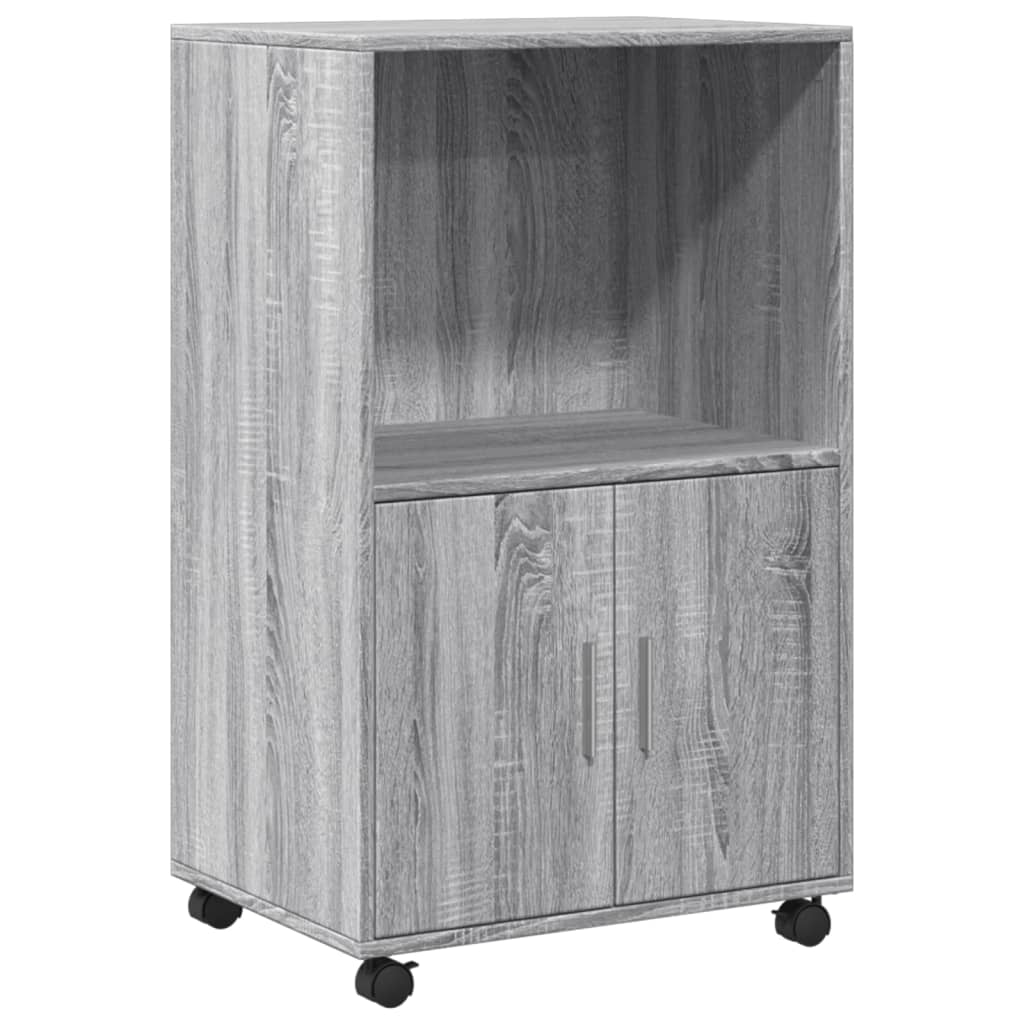 vidaXL Rollschrank Grau Sonoma 55x40x91 cm Holzwerkstoff Image