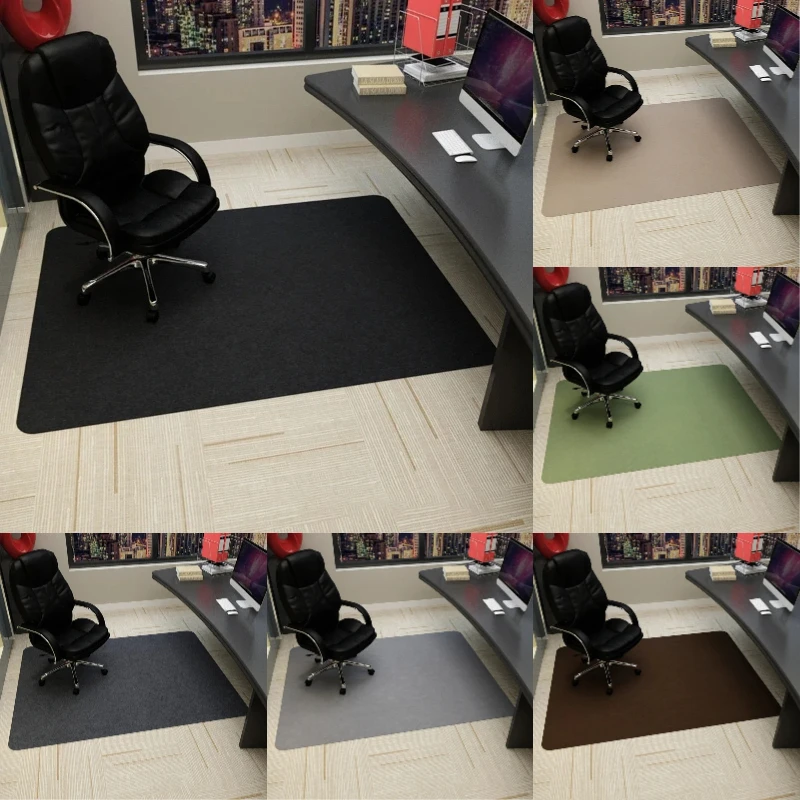 Bürodrehstuhlmatte, großer Computer-Gaming-Stuhl, Teppich für Schlafzimmer, Wohnzimmer, Büro, Hartholzbodenschutz, Heimdekoration Image