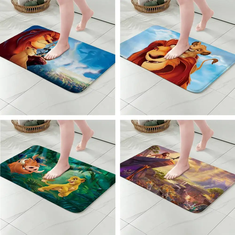 The L-Lion King Floor Mat Bathroom Absorbent Mat Simple Door Dirt-resistant Mat Home Kitchen Mat Foot Mat Entry Mat