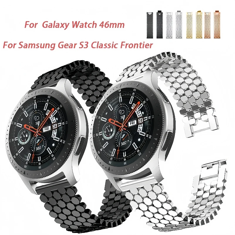 20/22 mm Uhrenarmband für Samsung Galaxy Watch 3 4 5 6 7 Active 2 Metallarmband für Huawei Watch GT 2 Pro/Xiaomi Watch S4/S3/S1 Image