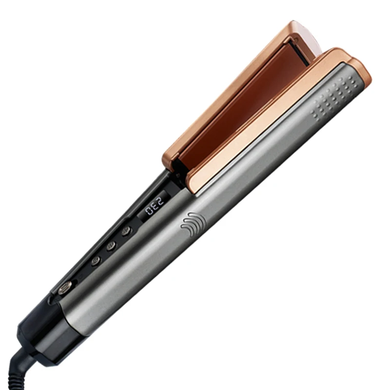 2-in-1 elektrischer Haartrockner und Glätteisen, schnelles Aufheizen, automatische Abschaltung mit 13 Temperaturen, nass zu trocken, für den Hausgebrauch Image