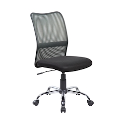 Dmora Bürostuhl Dana, Mesh-Arbeitsstuhl, ergonomischer Bürositz, 57x46h90/100 cm, schwarz Image