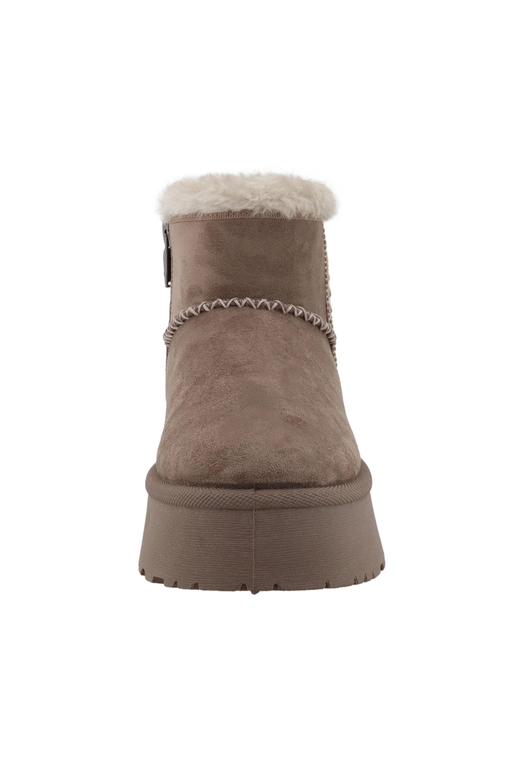 Stiefel TOM TAILOR "Tom Tailor Winter Boots", Damen, Gr. 38, mud, Polyester, unifarben, Schuhe Stiefel