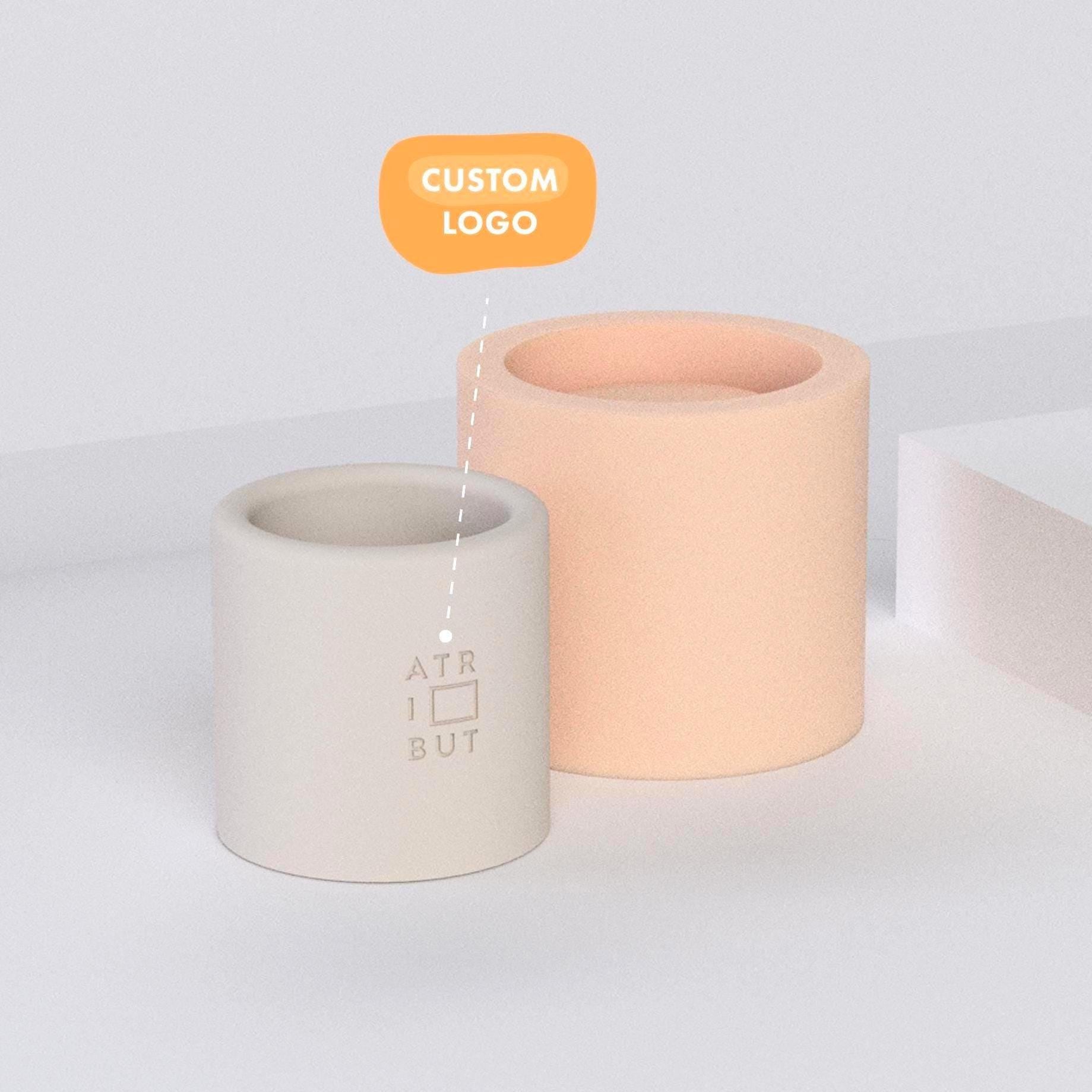 Stampo in silicone personalizzato con logo / Stampo personalizzato / Stampo con logo personalizzato per candele / Design personalizzato / Stampo per c