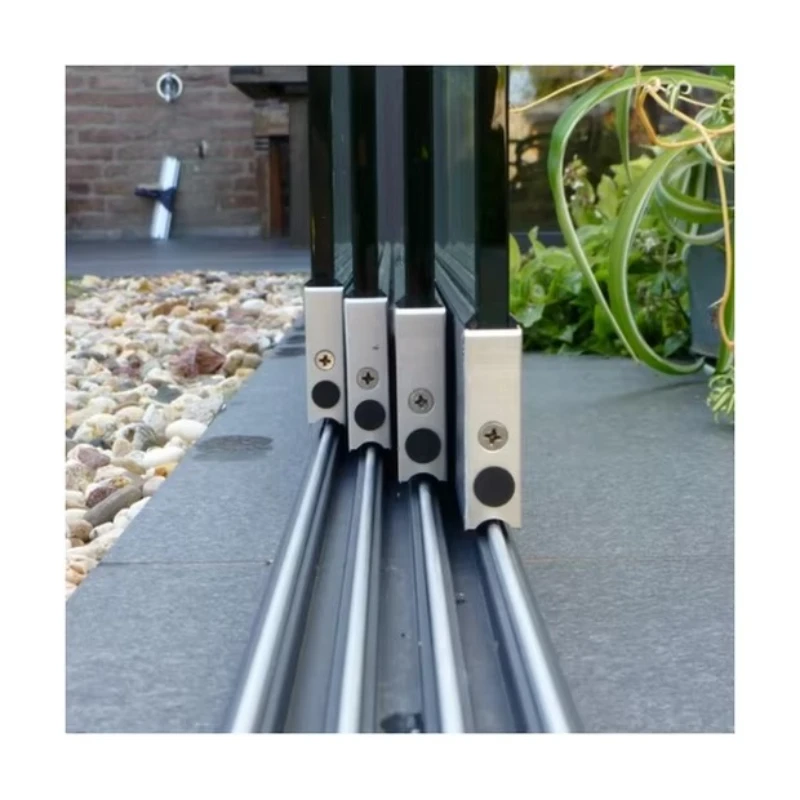 Hebe-Schiebetür für den Innenbereich, Profil aus Aluminiumlegierung, wasserdichte doppelt gehärtete Glastür