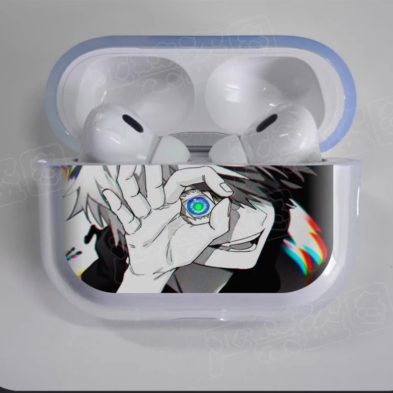 Anime Jujutsu Kaisen Soft Airpods Fall für Airpod Pro2 Airpods 3 2 1 Pro schwarz drahtlose Bluetooth-Kopfhörer Box Manga Cover Coque Image