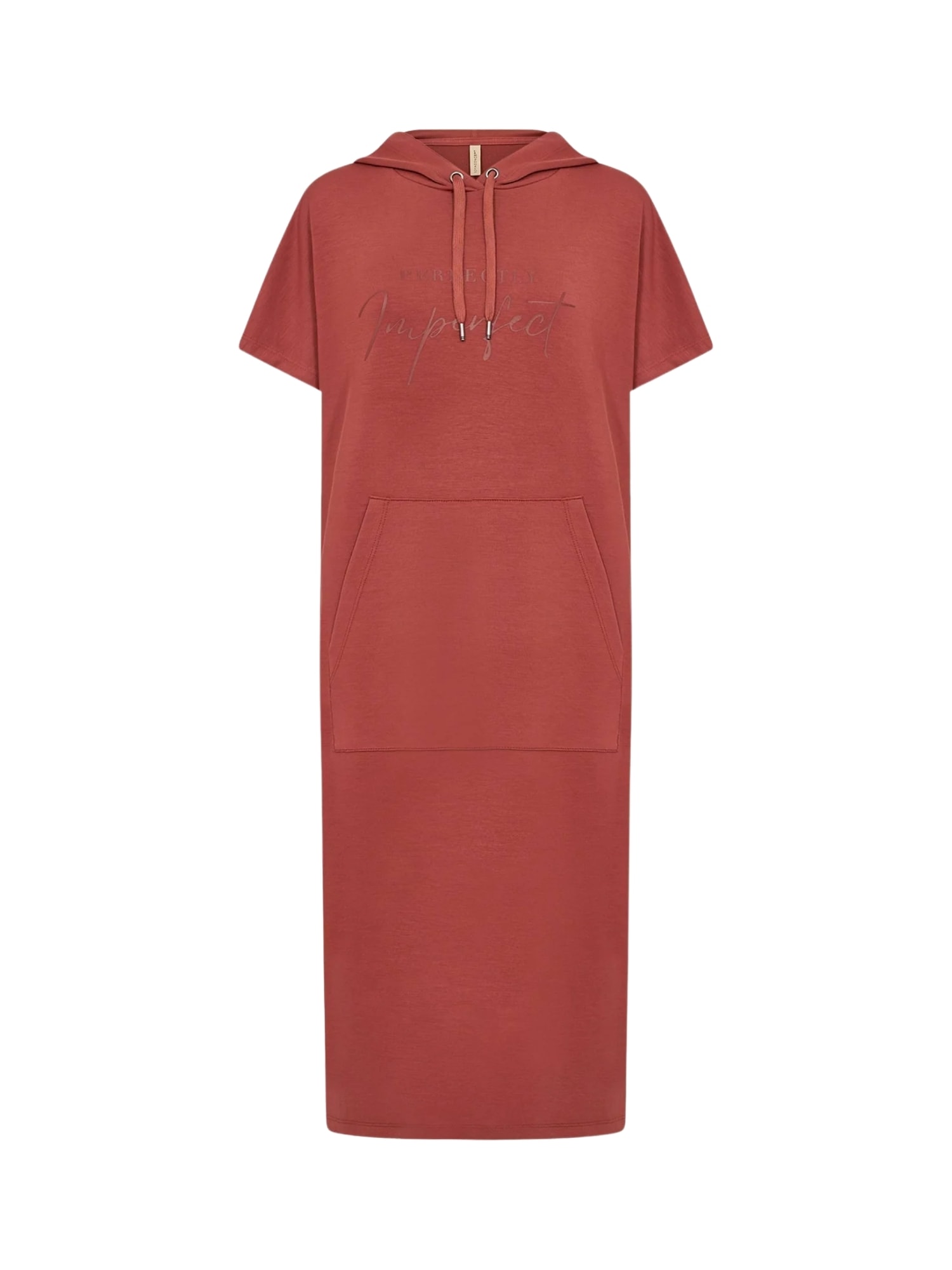 Jerseykleid SOYACONCEPT "Soya Concept Dress SC-BANU 252", Damen, Gr. S, Normalgrößen, 4577 mineral rot, Obermaterial: 48% Modal, 48% Polyester, 4% Elasthan, Kleider Jerseykleid