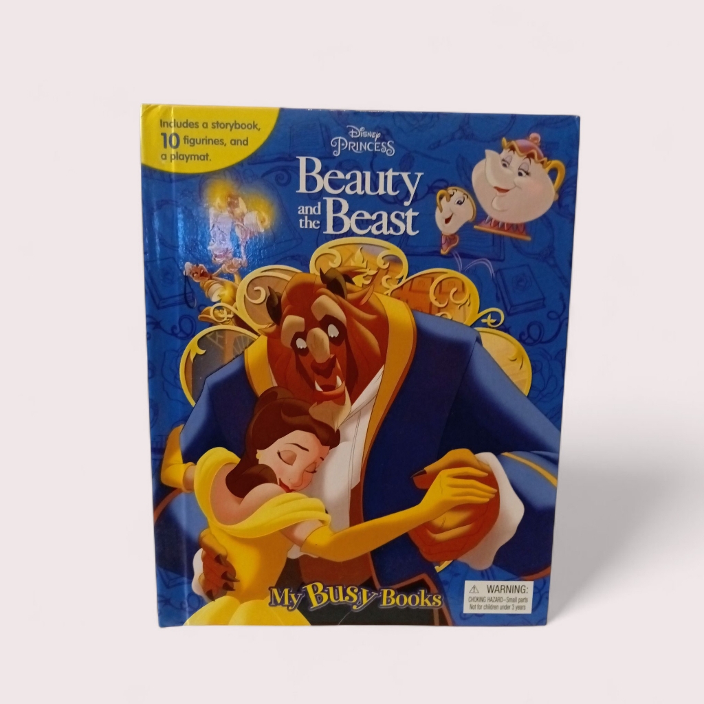 Disney Toys | Disney Princess Belle Beauty And The Beast Storybook Figurine Toys My Busy Books | Color: Blue/Yellow | Size: Osg